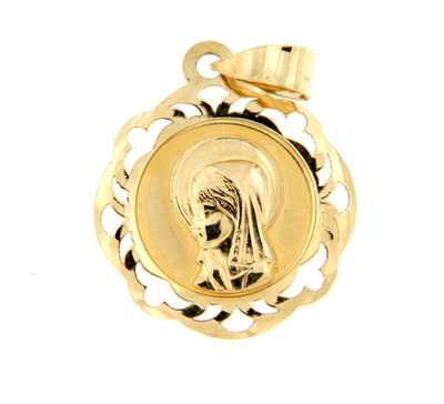 Medalla Virgen Niña Calada (Oro 18K)
