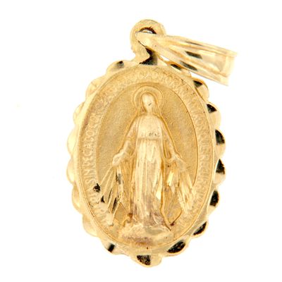 Medalla oro Virgen Milagrosa peq. (Oro 9K)