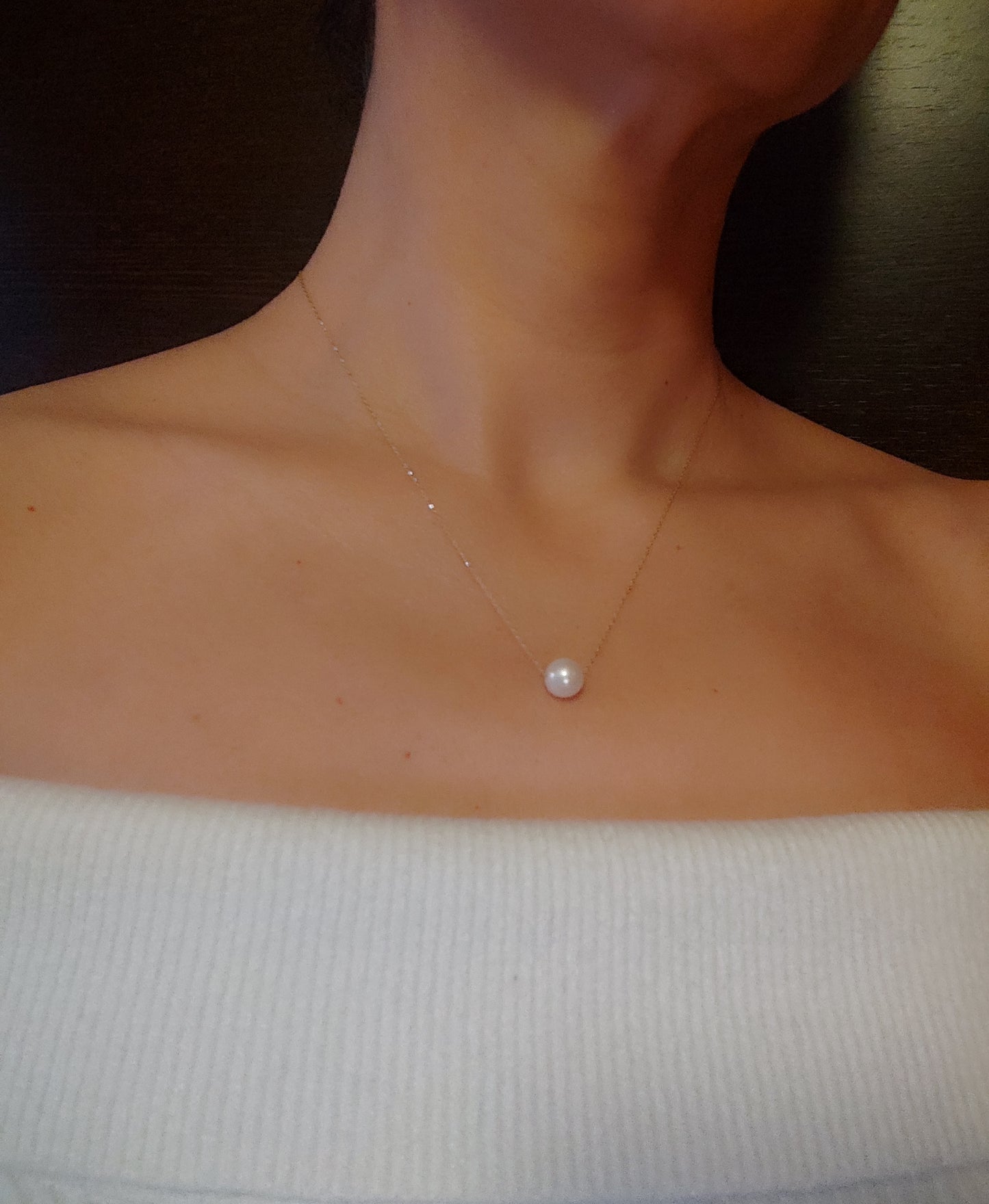 Gargantilla Perla (oro 9K)