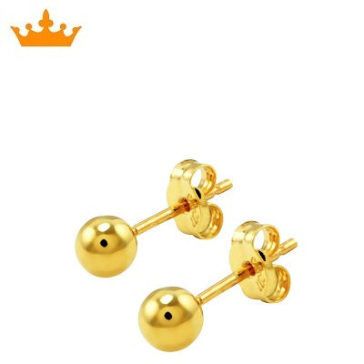 Par de pendientes Bola 4 mm (Oro 9K)