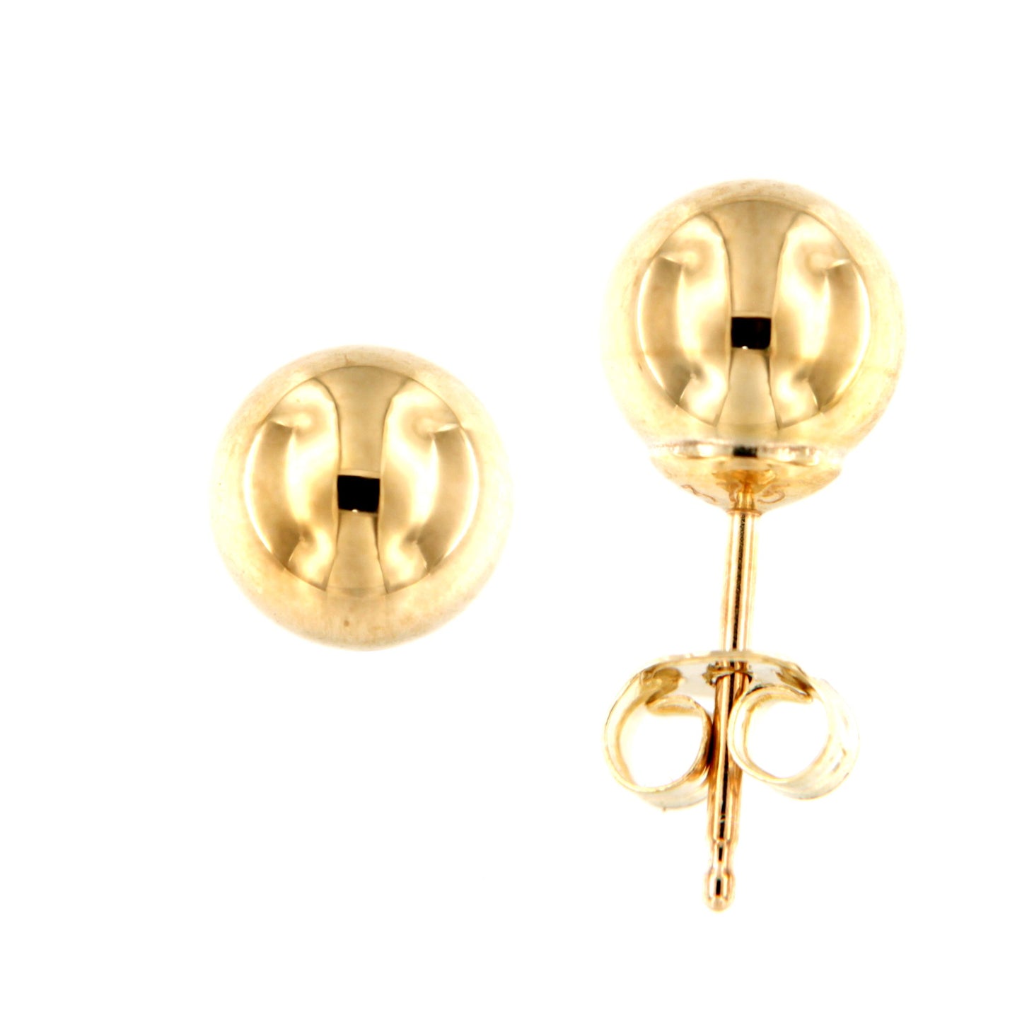 Par de Pendientes Bola 6 mm (Oro 9K)