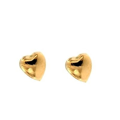 Par de Pendientes Mini Corazón liso (Oro 9 K)