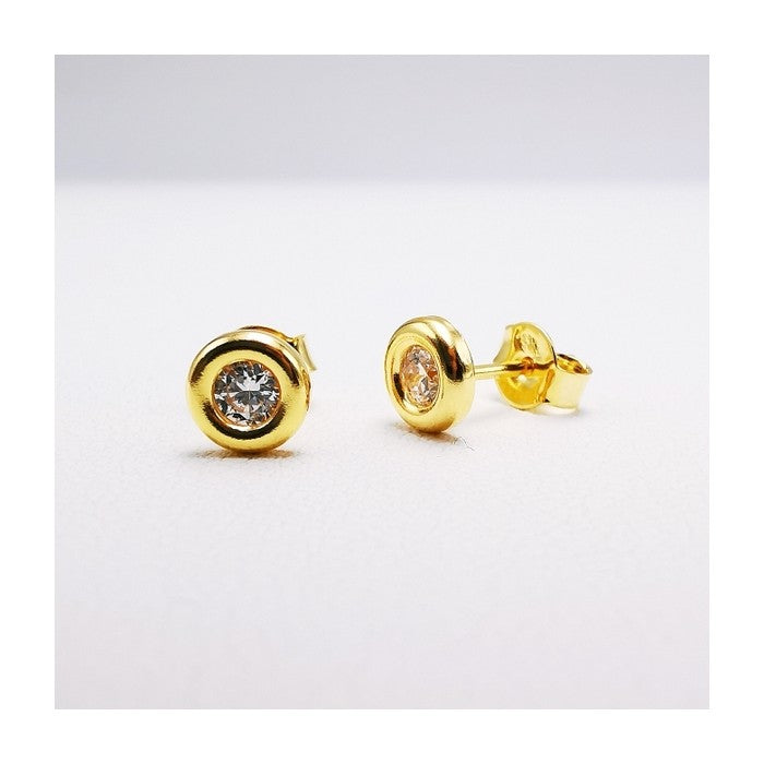 Par de Pendientes Donut 4 mm (Oro 9K)