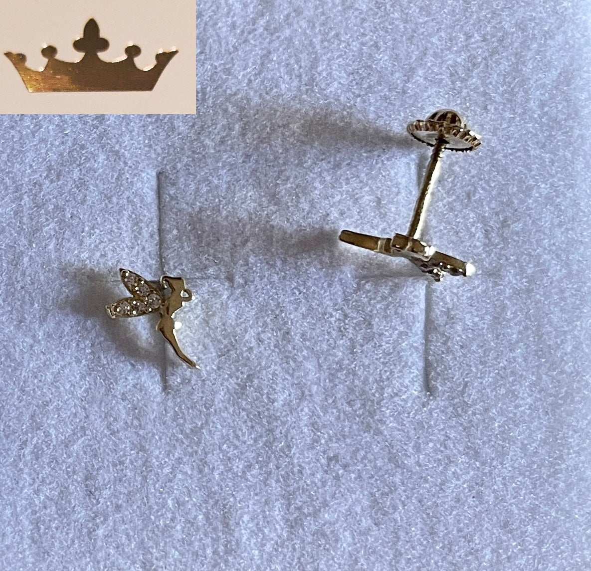 Pendientes oro niña Hada Magic Tiny (Oro 9K)
