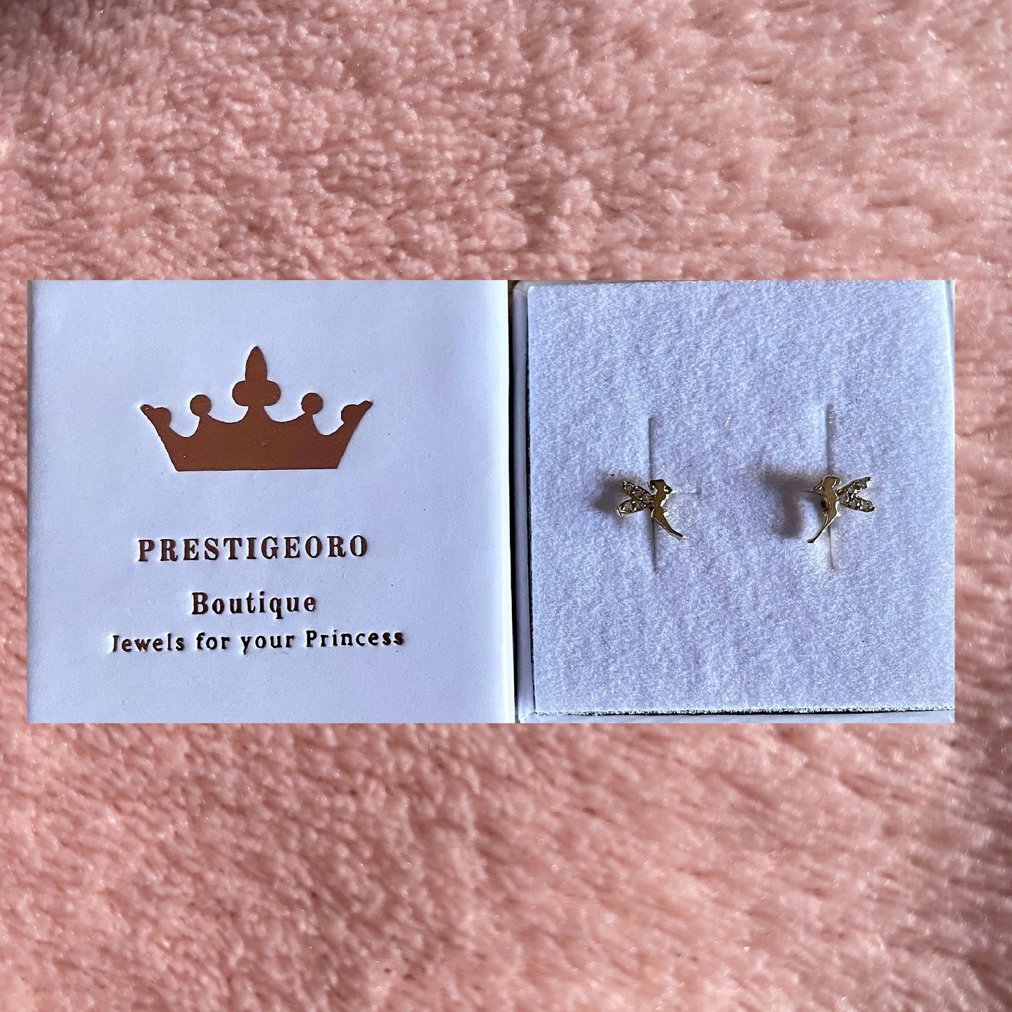 Pendientes oro niña Hada Magic Tiny (Oro 9K)