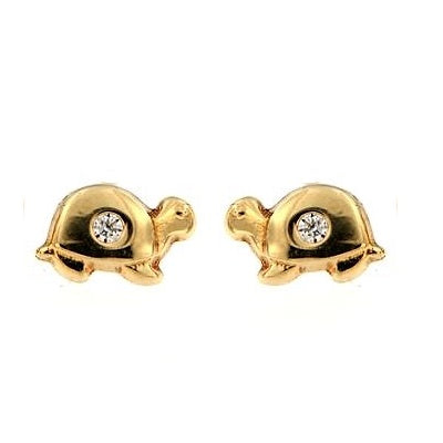 Par de Pendientes bebe Tortuga (Oro 9k)