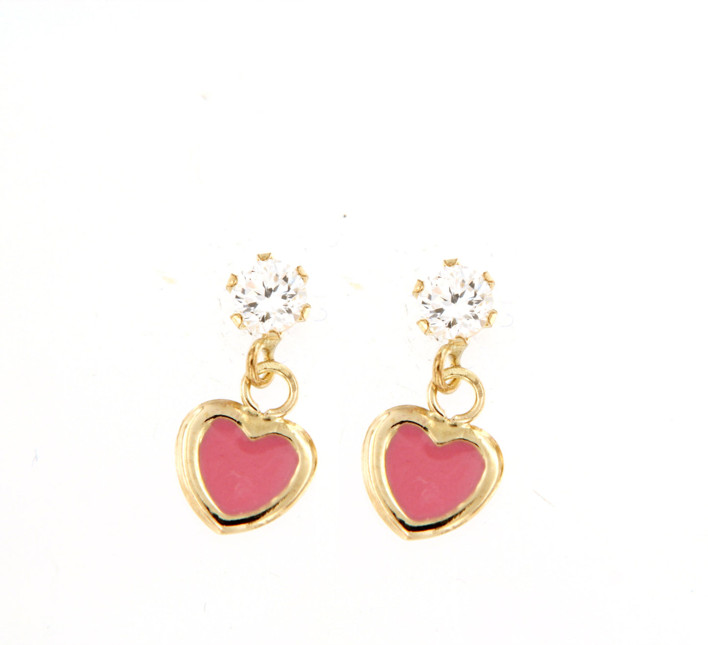 Par de Pendientes Garra con Corazón (Oro 9K)