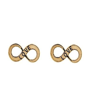 Par de Pendientes Infinito "LOVE" (Oro 9K)