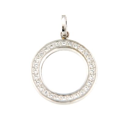 Colgante Círculo Circonitas (Oro 9K)