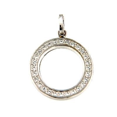 Colgante Círculo Circonitas (Oro 9K)