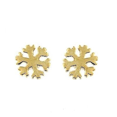 Pendientes oro Estrella de Nieve (Oro 9 K)