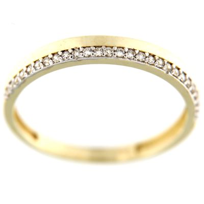 Anillo Alianza Oro circonitas (Oro 18K)