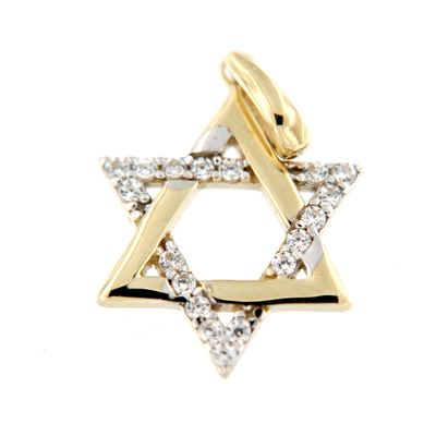 Colgante Estrella Circonitas (Oro 9K)