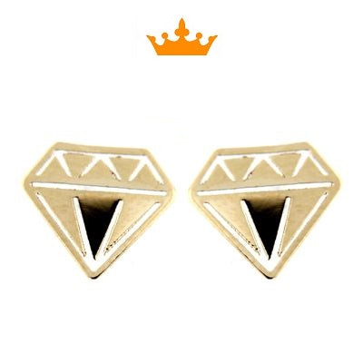 Par de Pendientes Diamantes (Oro 9K)