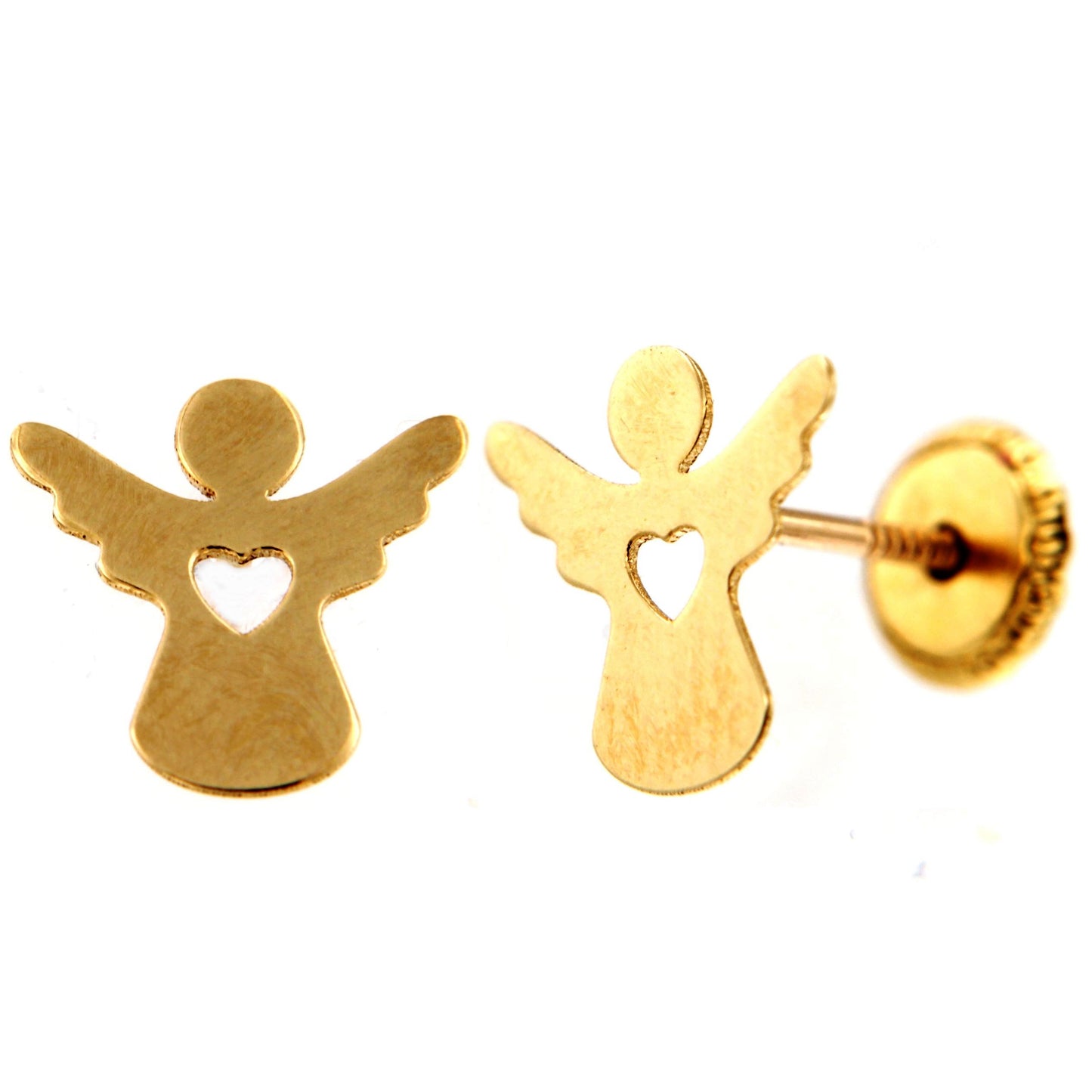 Par de Pendientes Angelito de la Guarda (Oro 9K)