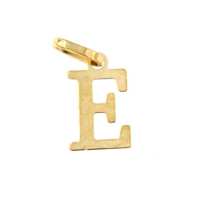 Colgante Inicial oro pequeña lisa (Oro 18k)
