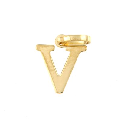 Colgante Inicial oro pequeña lisa (Oro 18k)
