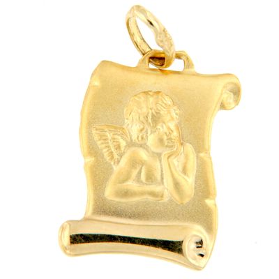 Medalla Pergamino Ángel de la Guarda (Oro 9K)