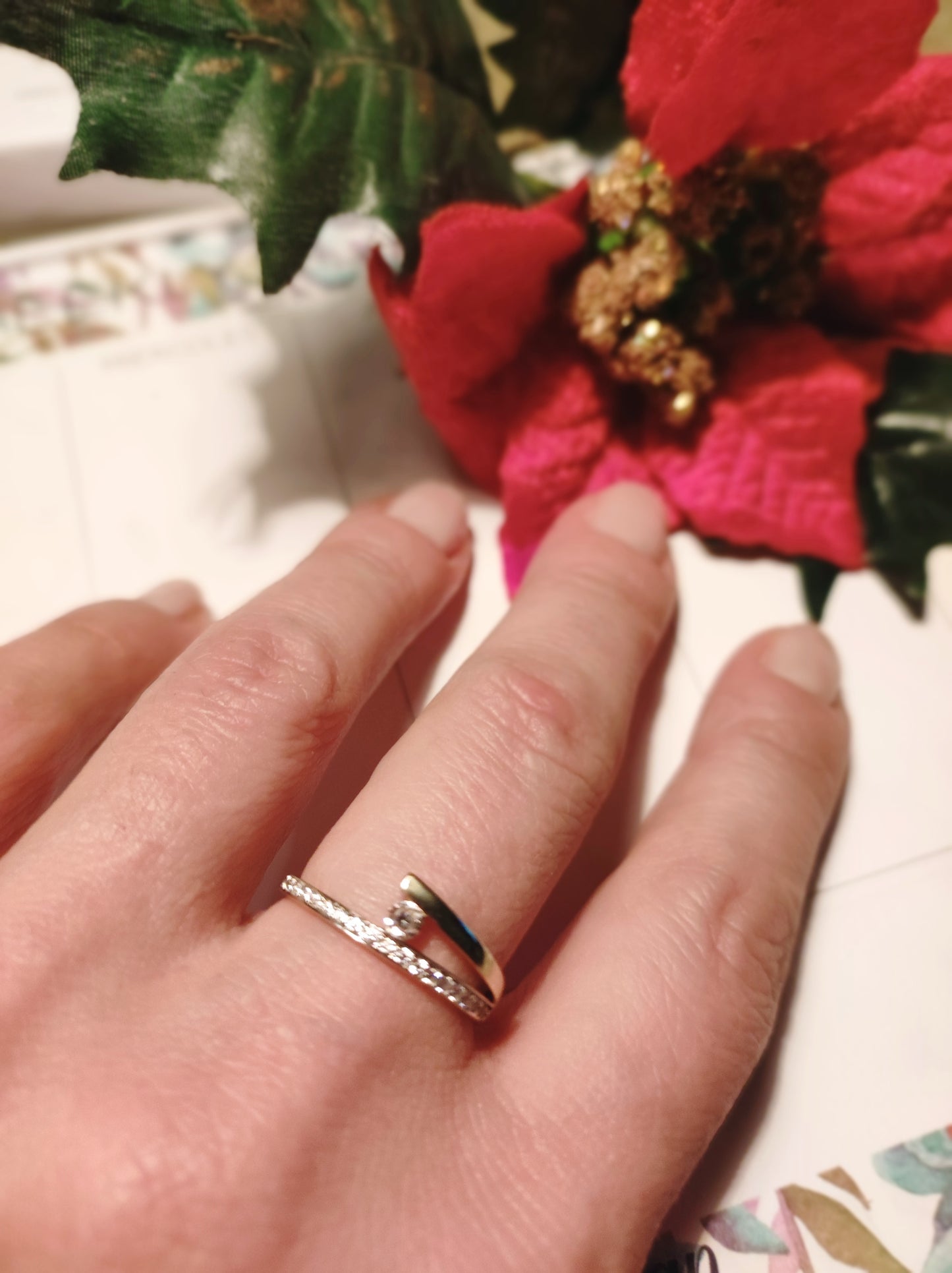 Anillo Alianza - Solitario (Oro 9K)