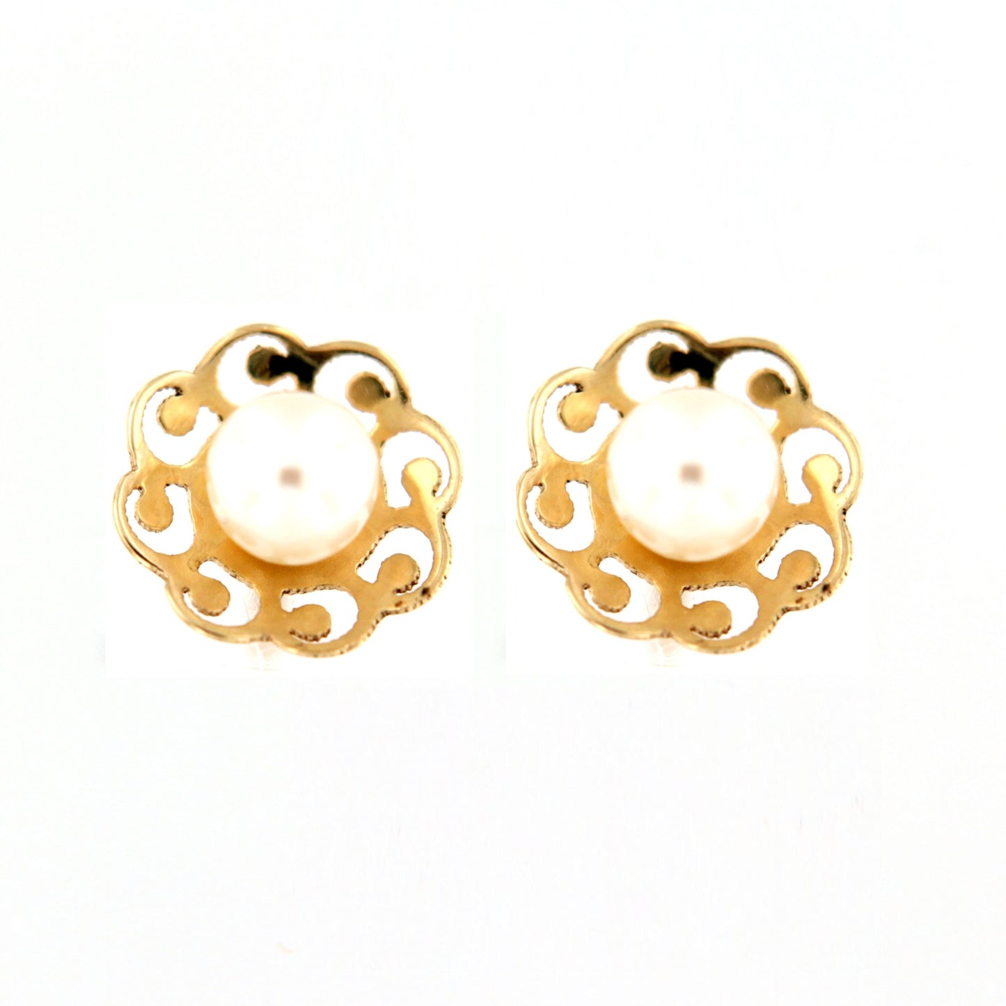 Par de Pendientes Pearl Sun (Oro 9K)