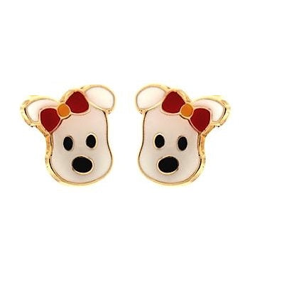 Par de Pendientes Lupita face (Oro 9K)