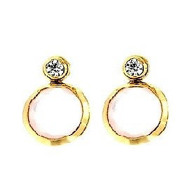 Par de Pendientes Redondo (Oro 18K)