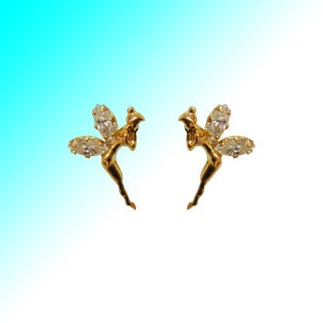 Pendientes oro  hadas (Oro 18K)