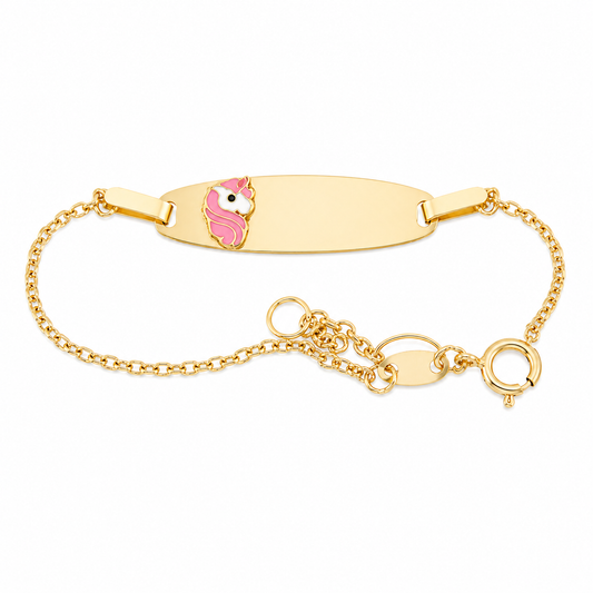 Pulsera Unicornio Lily Oro 9K Niña