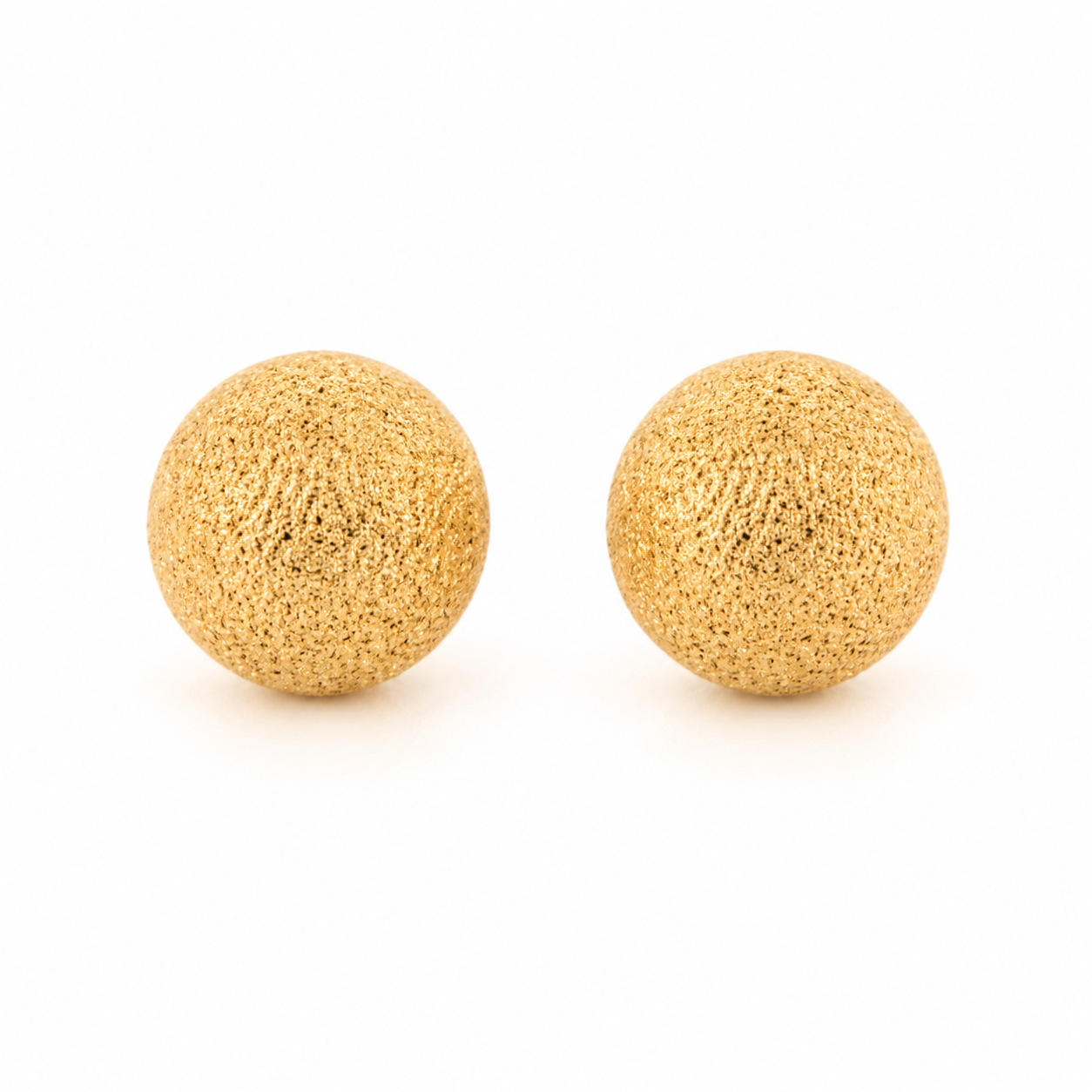 Pendientes oro Bola Láser 5 mm (Oro 9K)