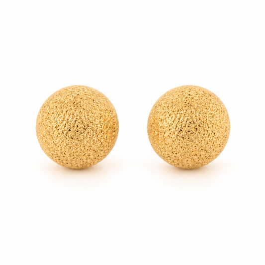 Pendientes oro Bola Láser 5 mm (Oro 9K)