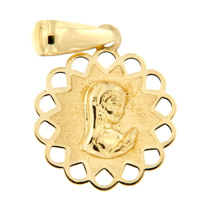 Medalla de Oro Virgen niña calada (Oro 18K)