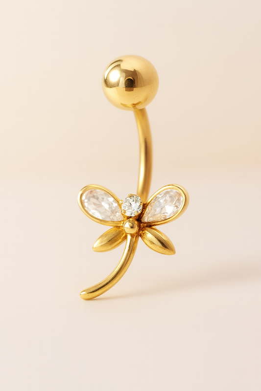Piercing Ombligo Libélula (Oro 9K)