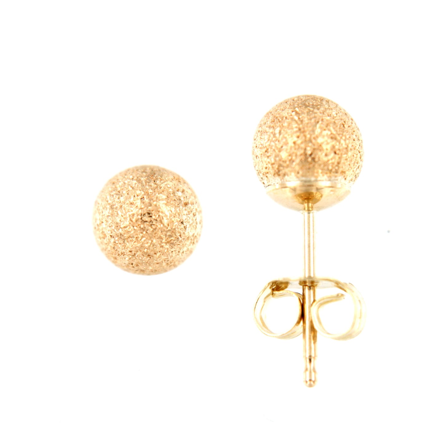 Pendientes oro Bola Láser 5 mm (Oro 9K)