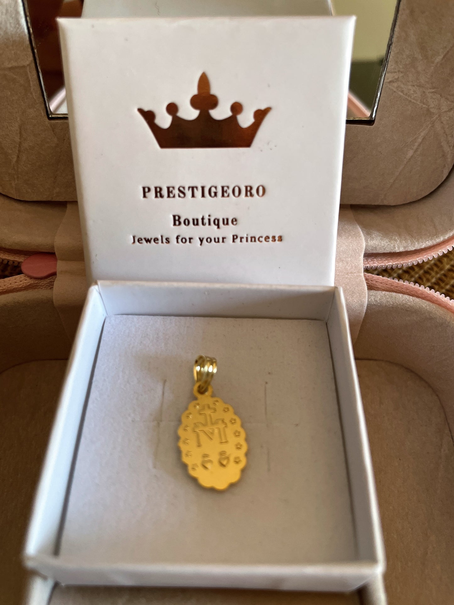Medalla Virgen Milagrosa peq. (Oro 9K)