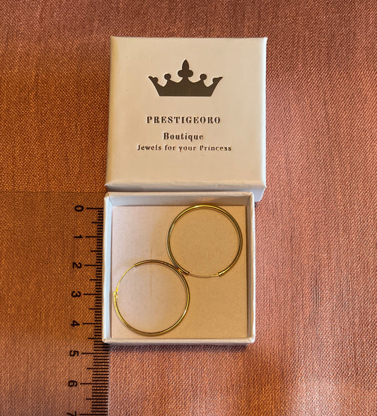 Aros de Oro 1,50x25mm (Oro 18K)