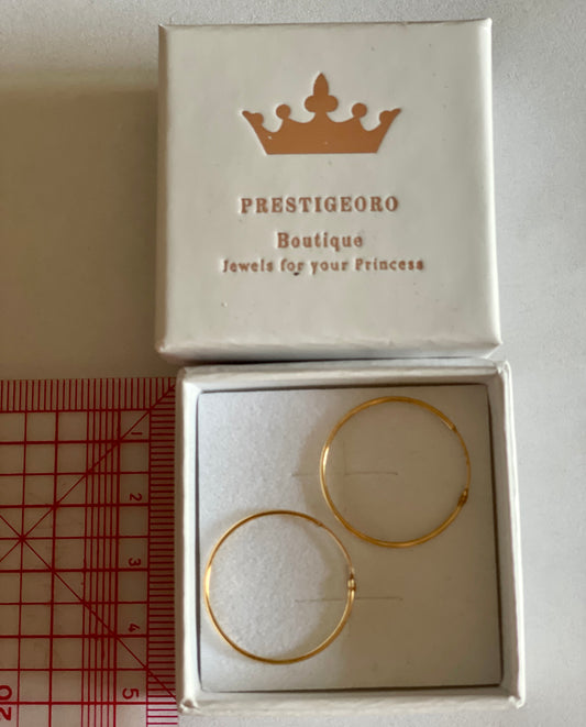 Aros oro 1mmx22mm (Oro 18K)