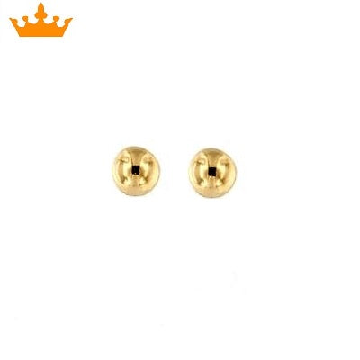Par de Pendientes Bola 3 mm (Oro 18K)