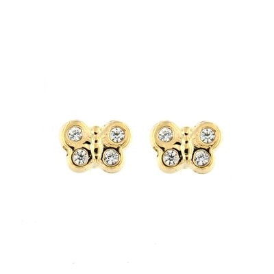 Par de Pendientes Mini Mariposa (Oro 18K)