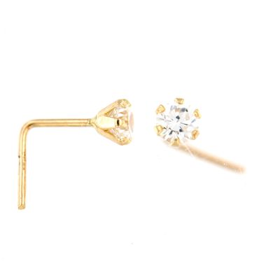 Piercing Nariz Garra red. 3 mm (Oro 9K)