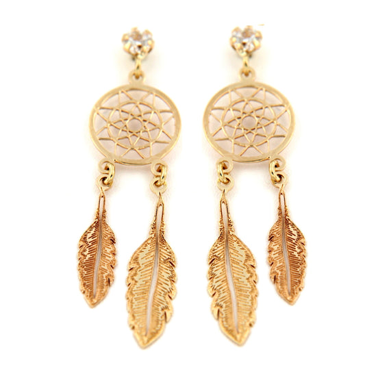 Par de Pendientes Atrapa - Sueños (Oro 9K)