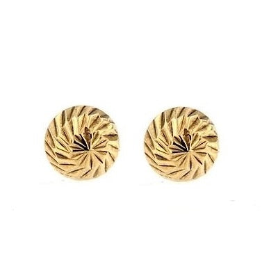 Par de pendientes Bola Tallada 5 mm (Oro 18K)