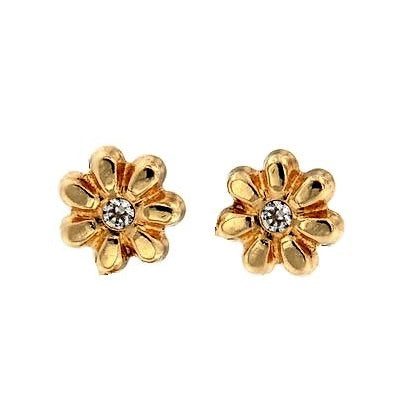 Par de Pendientes Mini Margarita (Oro 9K)