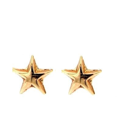 Par de pendientes mini estrella (Oro 18K)