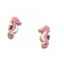 Par de Pendientes Caballito de Mar (Oro 9 K)