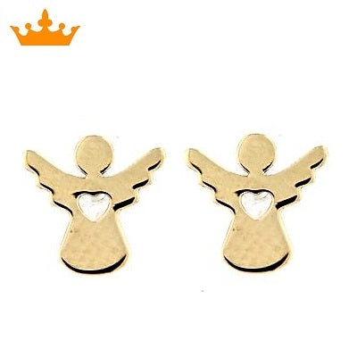 Par de Pendientes Angelito de la Guarda (Oro 9K)