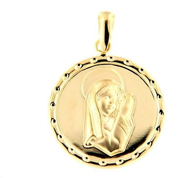 Medalla Virgen niña rezando (Oro18K)