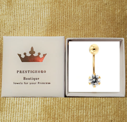 Piercing Ombligo Garra 6 mm (Oro 9K)