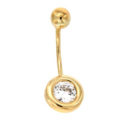 Piercing Ombligo Donut 6 mm (Oro 9K)