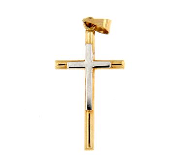 Cruz oro 25mm Doble Bicolor (Oro 9k)