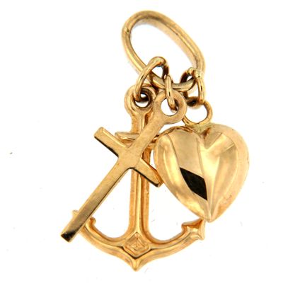 Colgante tres virtudes (Oro 9K)